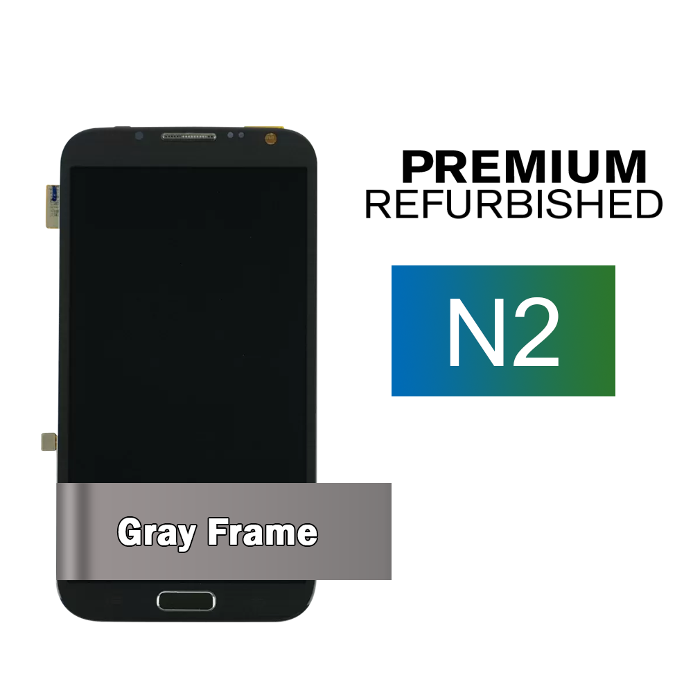 Samsung Galaxy Note II (CDMA) Gray Display Assembly with Frame