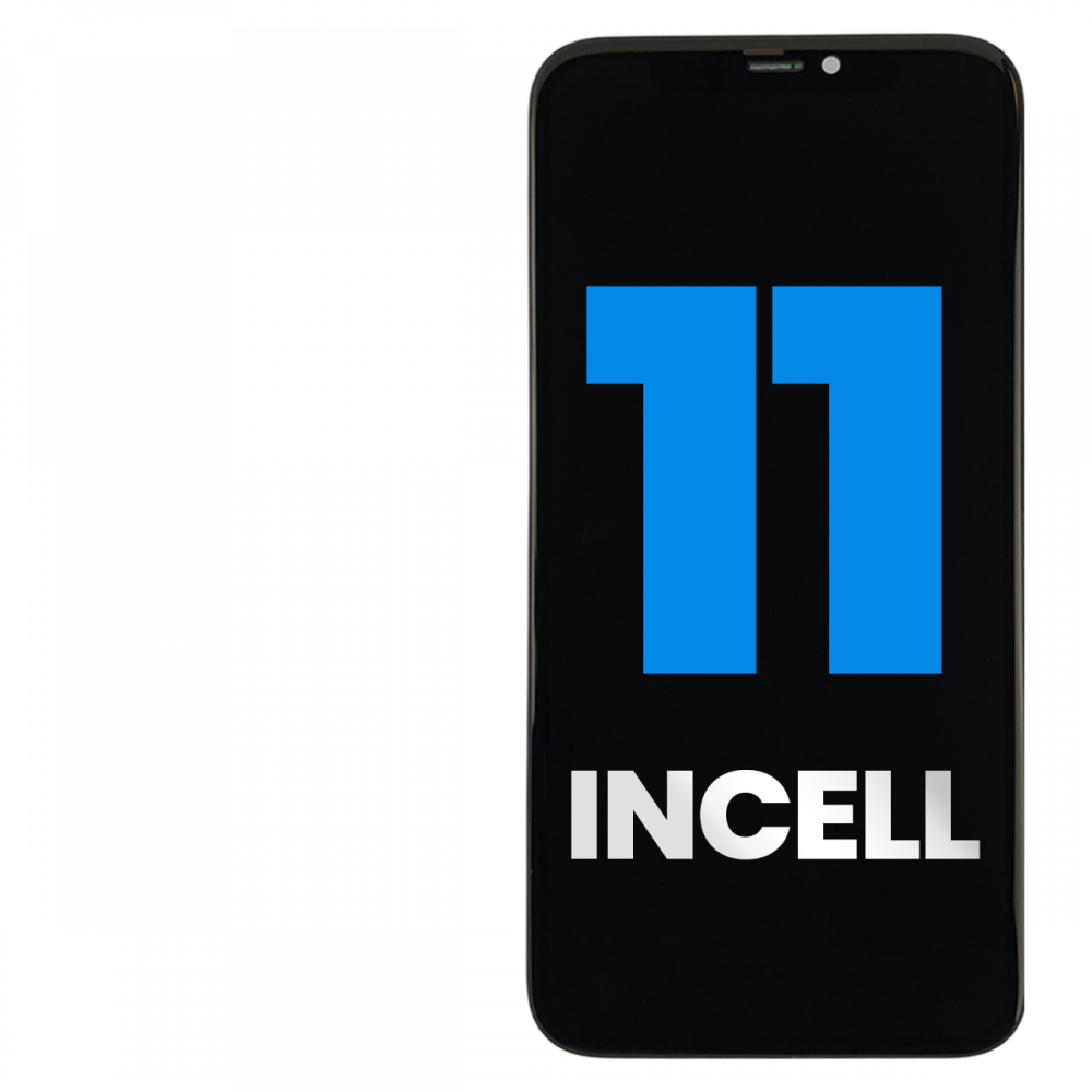 iPhone 11 LCD and Touch Screen Assembly (Incell-JK with Back Plate)