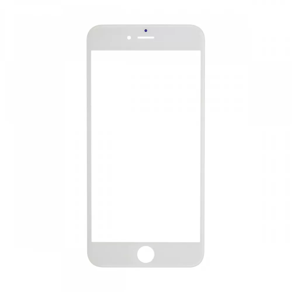 iPhone 6 Plus White Glass Lens Screen and Front Frame (Hot Glue)