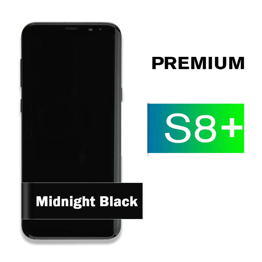 Samsung Galaxy S8+ Midnight Black Display Assembly with Frame