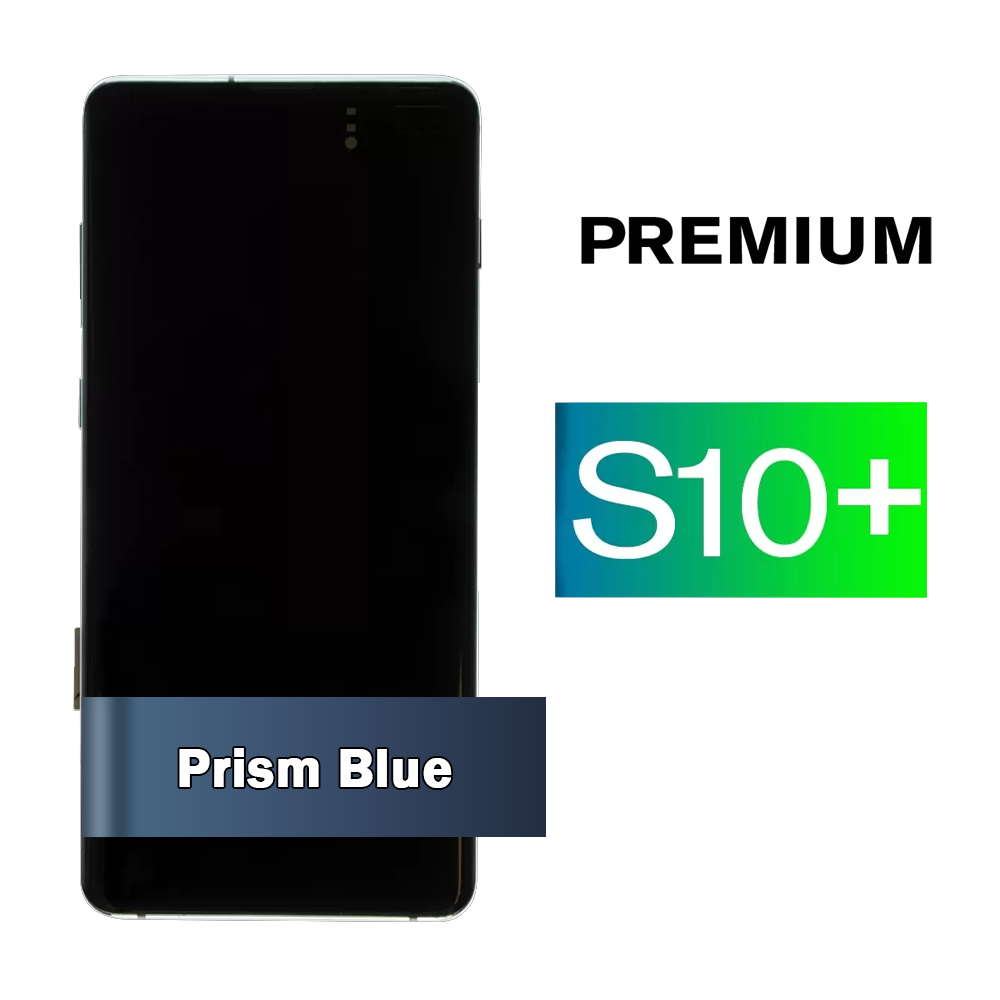 Samsung Galaxy S10+ Prism Blue Screen Assembly with Frame (Premium)