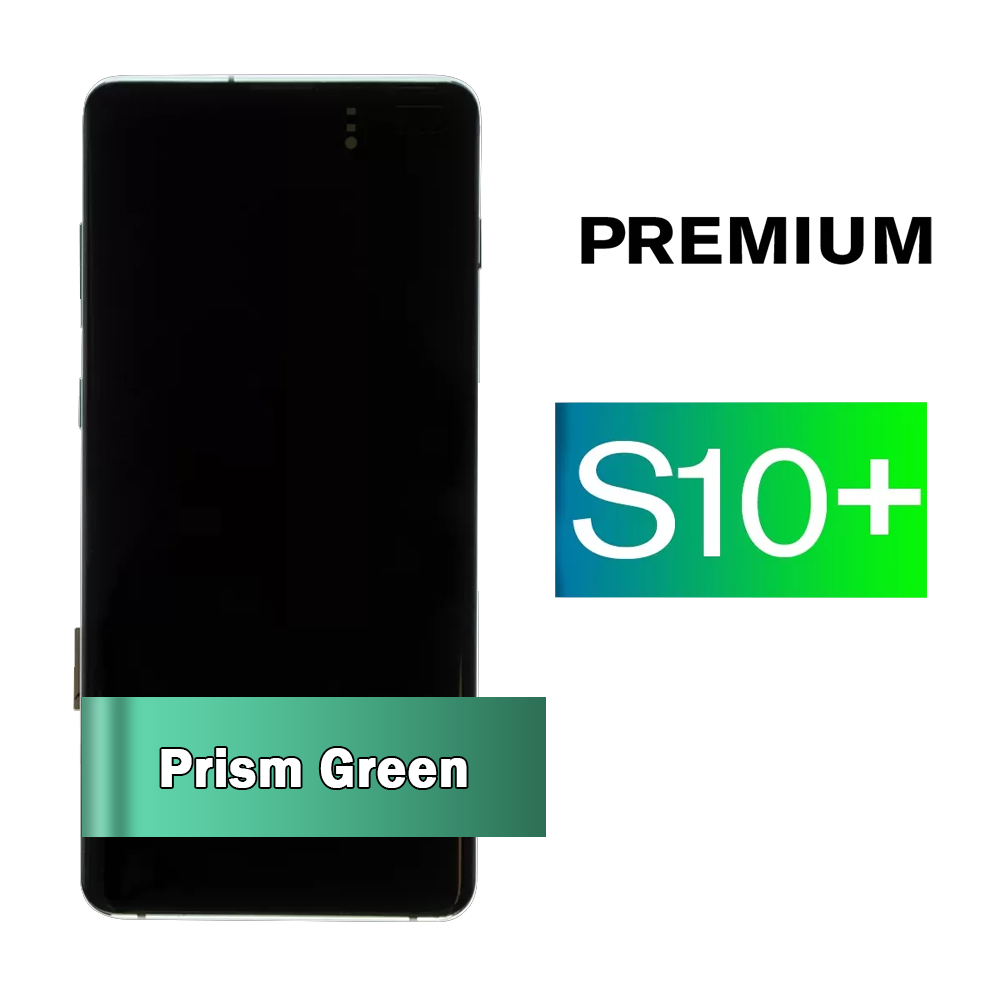 Samsung Galaxy S10+ Prism Green Screen Assembly with Frame (Premium)