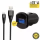 Scosche reVOLT Black Pro Car Charger and 3ft. Micro USB Cable