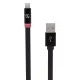Scosche flatOUT LED 6ft. Black Charge and Sync Cable for Lightning Devices