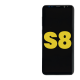 Samsung Galaxy S8 Midnight Black Display Assembly with Frame