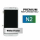 Samsung Galaxy Note II (CDMA) White Display Assembly with Frame