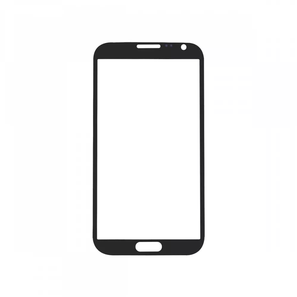 Samsung Galaxy Note II Gray Glass Lens Screen (front)