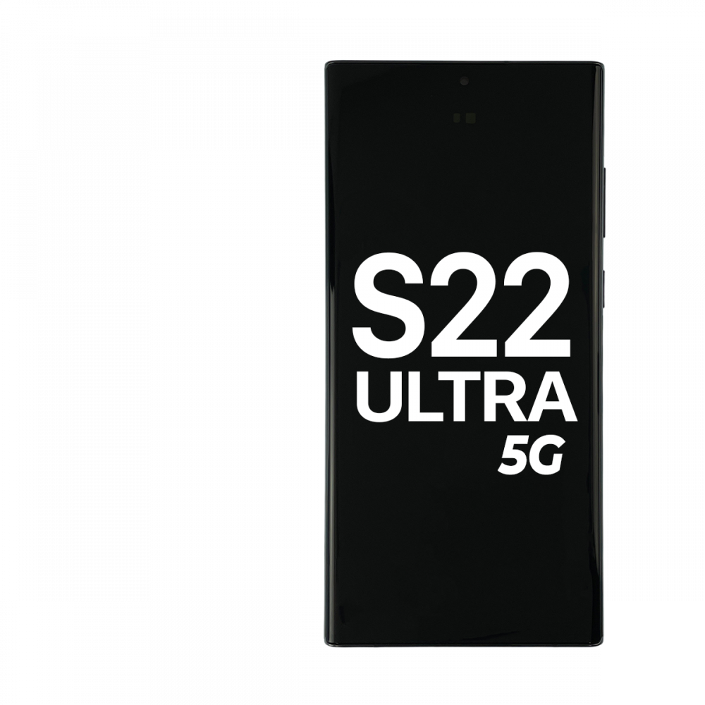 Samsung Galaxy S22 Ultra Screen Assembly with frame - Phantom White (Premium)