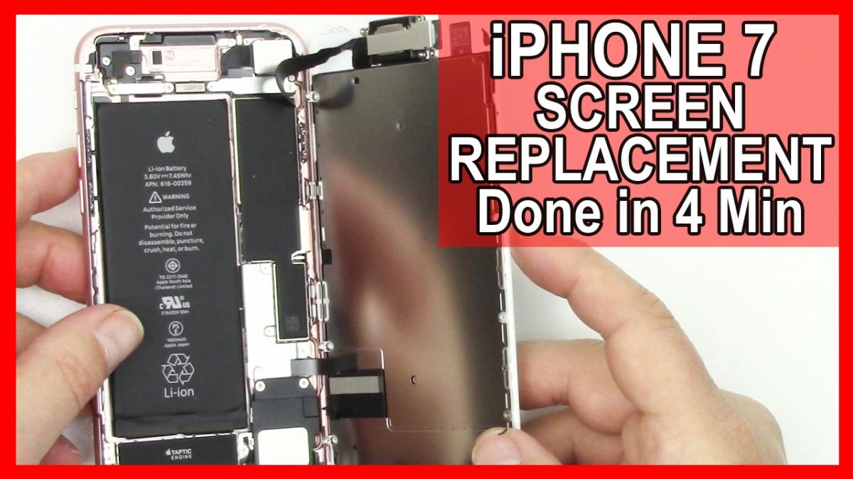 iPhone 7 Screen Replacement Done in 4 Minutes